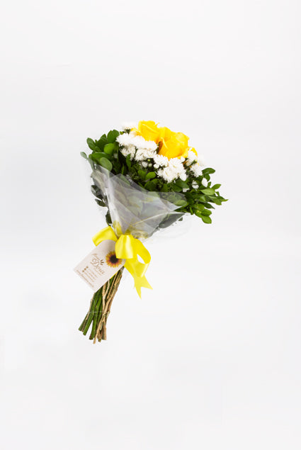 Buque com 6 Rosas Amarelas