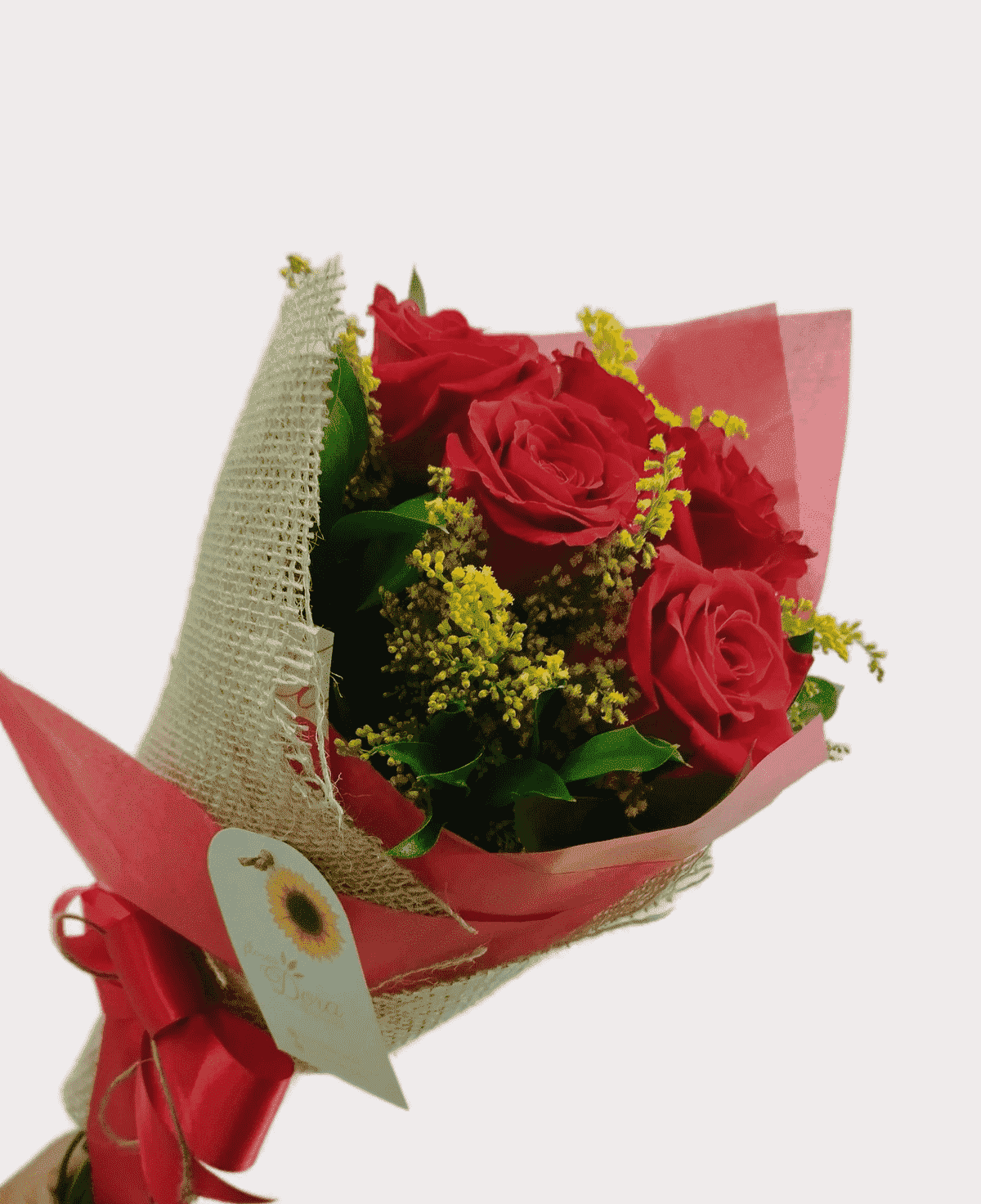 Amarradinho de Rosas Vermelhas Colombianas