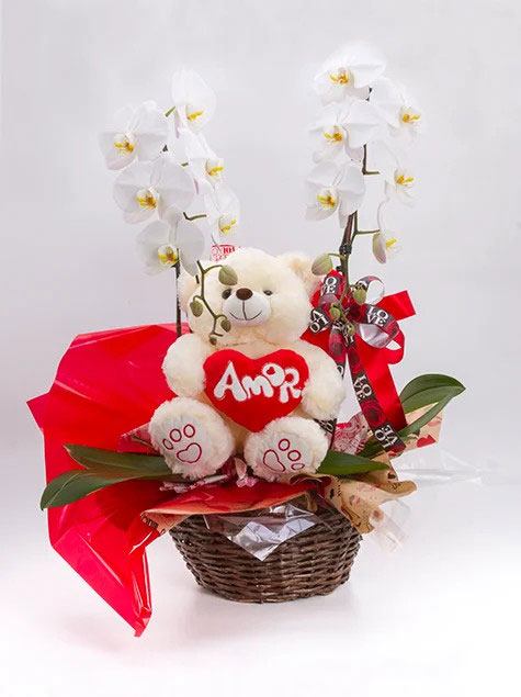 Cesta especial orquidea +