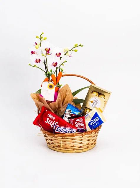 Cesta mix de chocolates