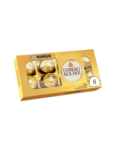 Bombom Ferrero Rocher com 8 unidades