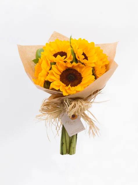 Girassóis no Papel Kraft