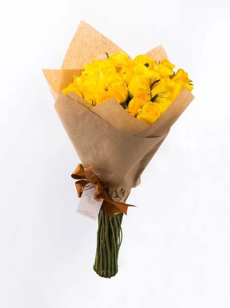 Rosas amarelas tipo exportacao