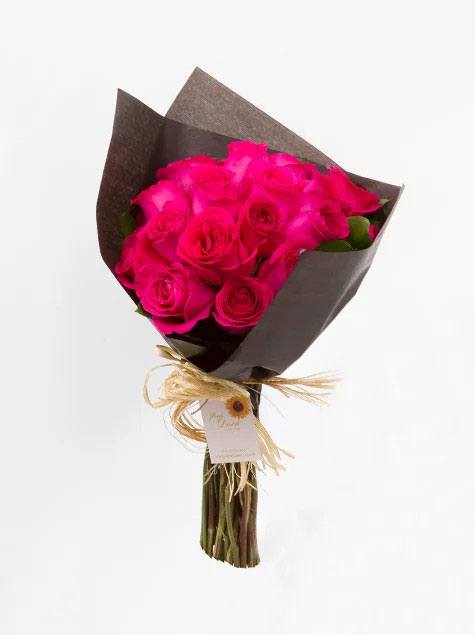 Rosas Pink Colombianas Papel Preto